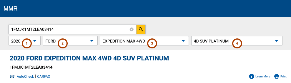 Valuations API to MMR - header